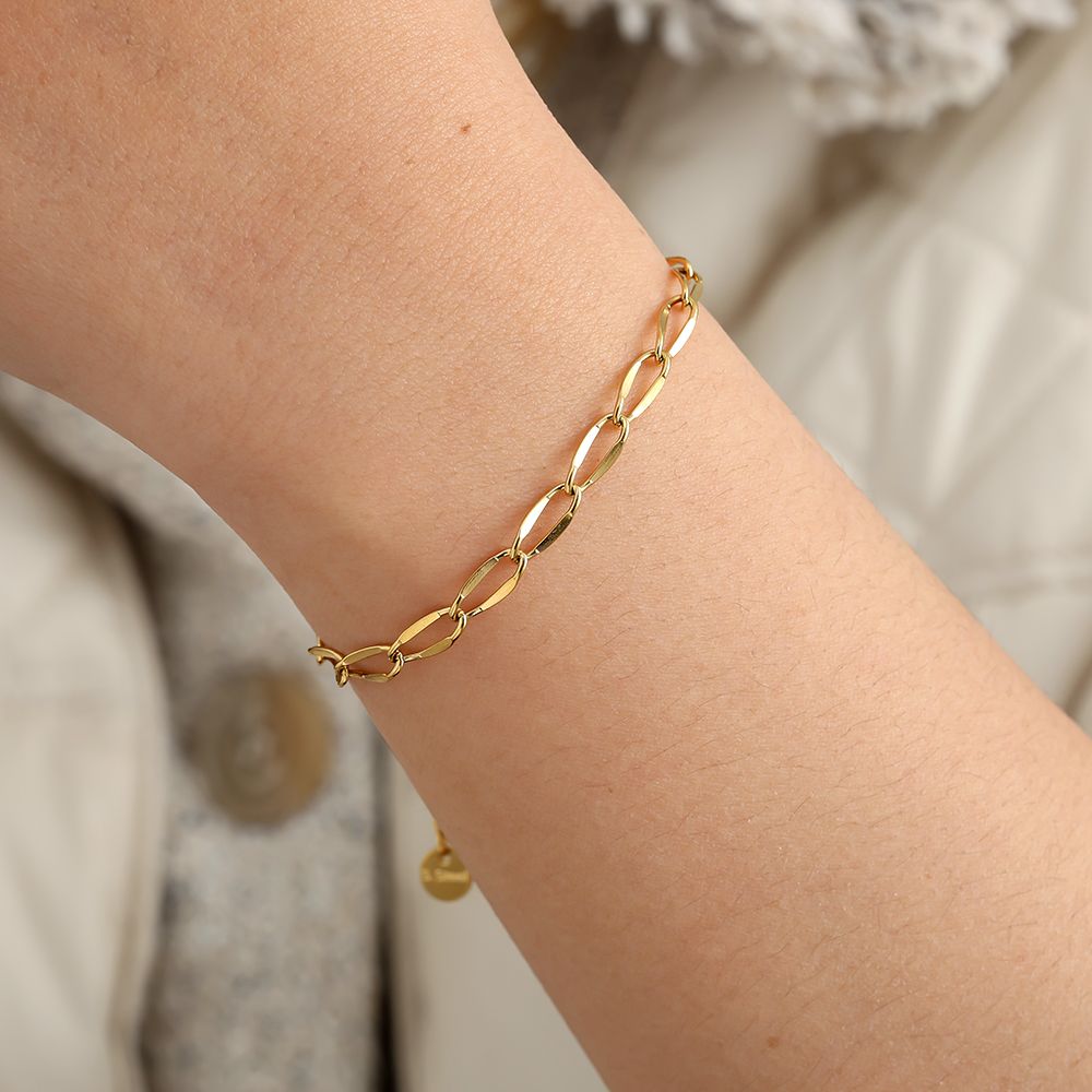 Pulseira de Elos Ovais