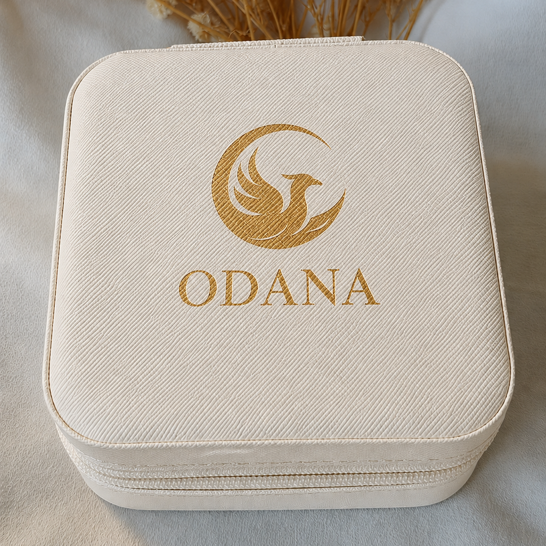 Mini Porta-Joias de Viagem Personalizável com Nome ou Iniciais