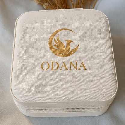 Mini Porta-Joias de Viagem Personalizável com Nome ou Iniciais