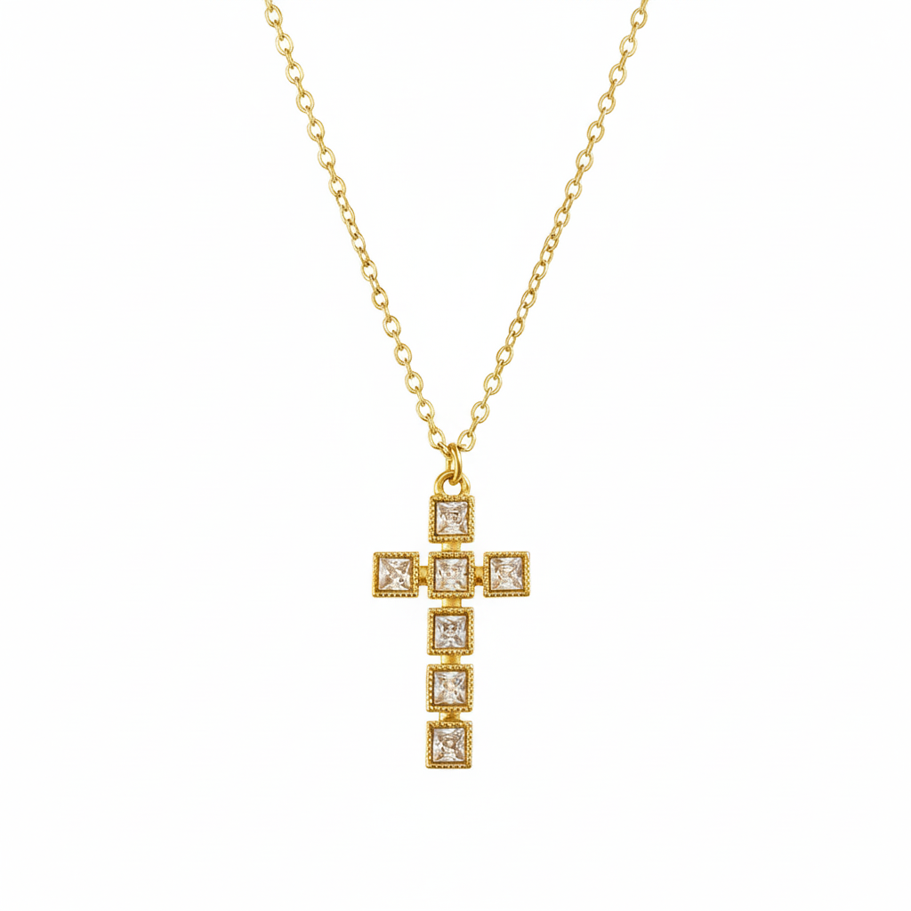 Golden Cross with Geometric Touch