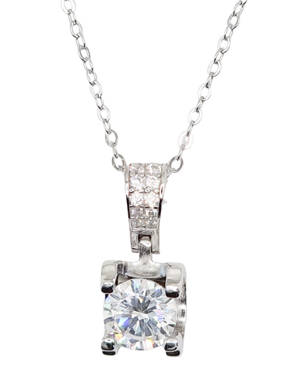 Luxury Necklace with Square Zirconia
