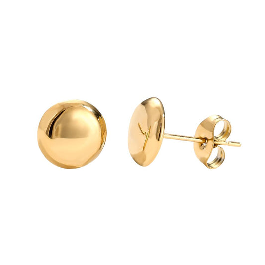 Small Plain Gold Plated Earring