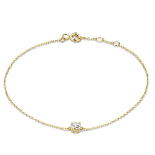 Pulseira com Zircónia Brilhante