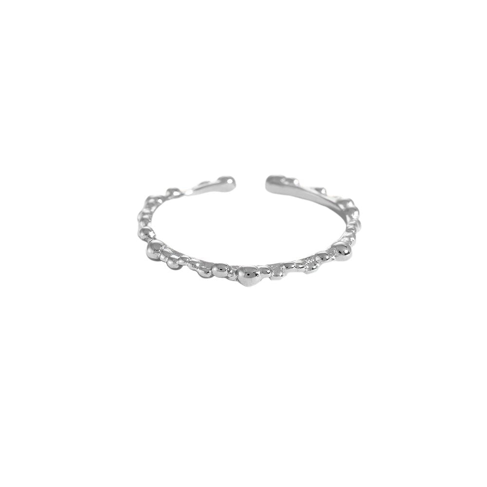 Adjustable Dot Design Thin Ring