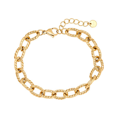 Pulseira Dourada em Elos