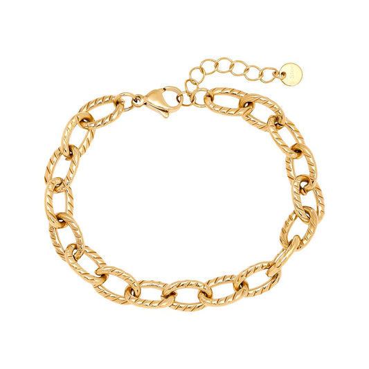 Pulseira Dourada em Elos