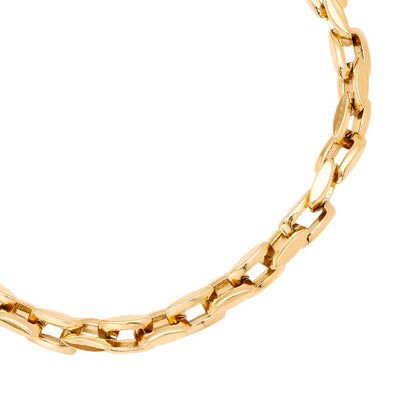 Pulseira Dourada em Elos Ovais