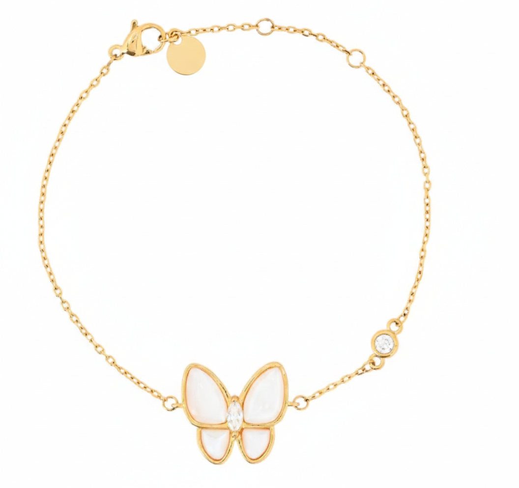 Pulseira de Borboleta Madrepérola