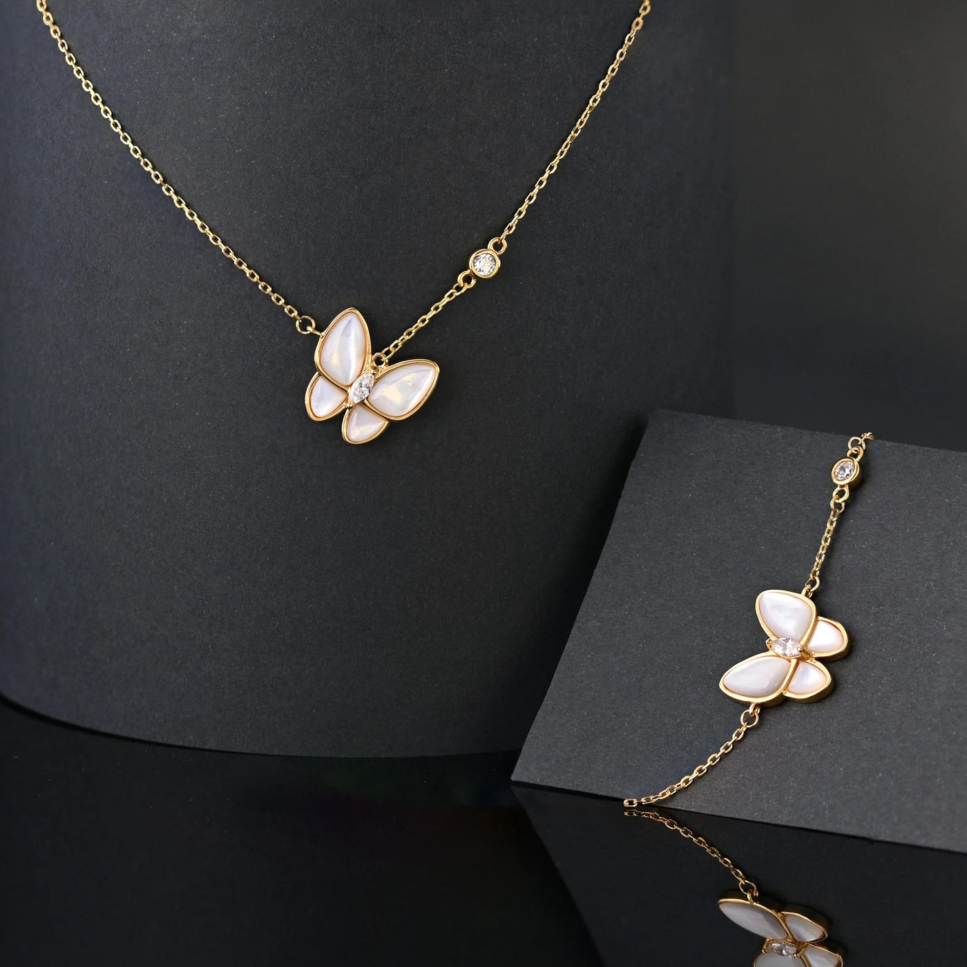 Pulseira de Borboleta Madrepérola