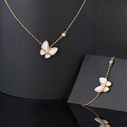 Pulseira de Borboleta Madrepérola