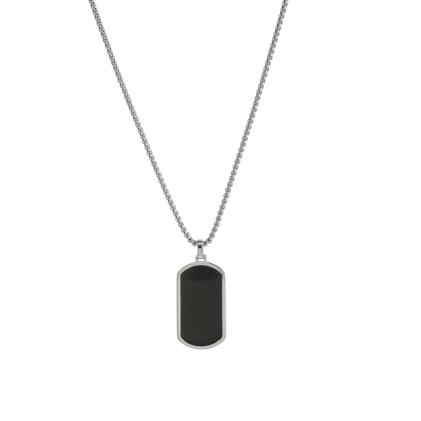 Colar Masculino Onyx em Aço Inoxidável