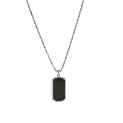 Colar Masculino Onyx em Aço Inoxidável