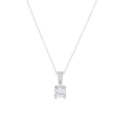 Luxury Necklace with Square Zirconia
